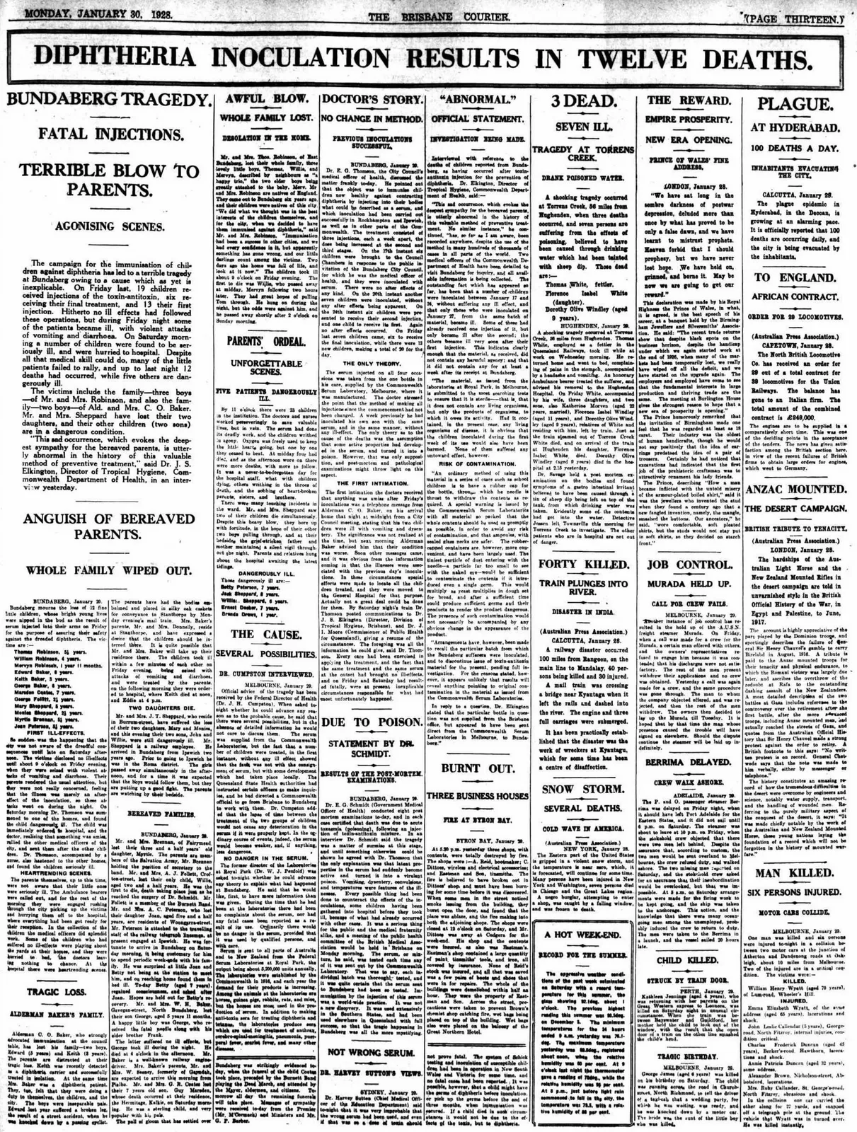 Bundaberg tragedy